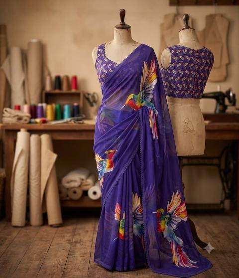 Svara beautiful printed best saree hole wholesale market